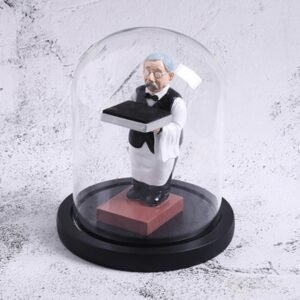 Watch Shelf Support Decorative Ornaments Watch Storage Box Display Stand, Large Old Butler + Black Cover, Small Astronaut + Black Cover, Large Astronaut  + Black Cover, Small Old Butler + White Cover, Large Old Butler + White Cover...