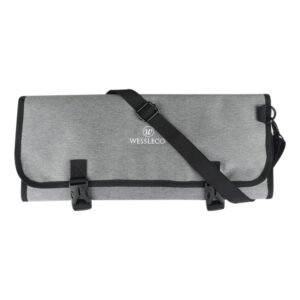 WESSLECO Chef Knife Tool Storage Bag Oxford Cloth Knife Bag, WESSLECO Gray