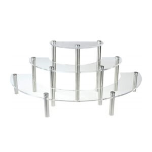 3-Layer Acrylic Cake Display Stand Cosmetic Display Stand, 2 PCS