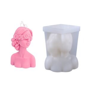 Aromatherapy Plaster Mold Rose Beauty Candle Silicone Mold, Style:, Cover Eyes, Close Eyes