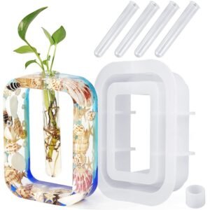 DIY Vase Epoxy Mould Simple Vase Make Tool, Square, Rectangle, Irregular Circle, Heart Shaped