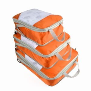 3 PCS/Set Travel Waterproof Compression Clothes Storage Bag, Orange With Net, Nevy With Net, Pink With Net, Red With Net, Green With Net, Gray With Net, Black With Net, Gray Without Net, Black Without Net, Red Without Net, Blue Without Net...