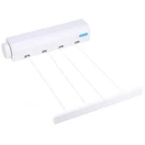 Spring Automatic Retractable Clothesline Drying Rack Towel Rack,Style:, Four Wired, Five Wired