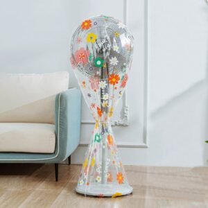 Household Fan PEVA Waterproof and Dustproof Cover, Color: Little Dinosaur Long, Sunflower Long, Sunflower Short, Little Dinosaur Long, Little Dinosaur Short