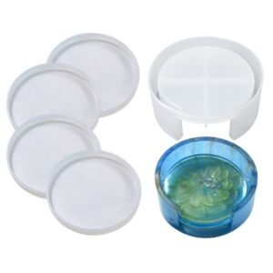 DIY Crystal Epoxy Storage Box Silicone Mould, Round Coaster Box Set, Round Coaster DJ-100, Round Coaster Box DJ-98, Square Coaster Box Set, Square Coaster DJ-99, Square Coasters DJ-97, 10 PCS/Set, 12 PCS/Set