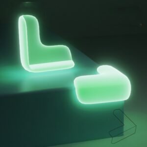 10 PCS Luminous Anti-bump Corner Transparent Coffee Table Corner Protector,Style:, L-shape, Teardrop, Butterfly Type