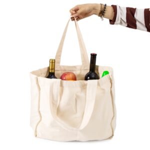 NIEN Compartmentalized Shopping Bag Fruit and Vegetable Handle Canvas Bag, Style:, Shopping Bag Polyester Cotton, Shopping Bag Pure Cotton