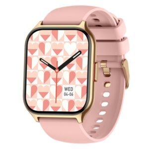 Blood Oxygen / Sleep / Heart Rate Health Monitoring Smart Watch Square Sports Watch, Pink, Silver Gray, Black