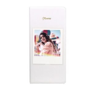 64-Piece 5 Inch Photo Storage Album, White, Black, Light Blue, Brown, Green, Pink, Blue, Purple