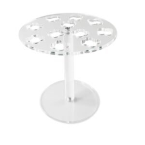 11-Hole Acrylic Wall-Mounted Scissor Barber Tool Storage Display Stand, 1pc, 2pcs