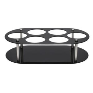 Desktop Water Bottle Storage Stand, YX174 Black, YX174 Transparent