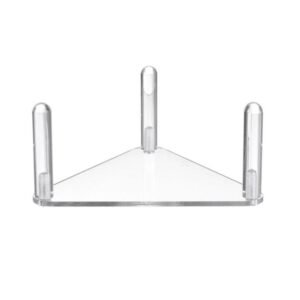 2pcs /Set Easy-Assembly Triangular Acrylic Ball Rack, Transparent 1pc, Transparent 2pcs /Set, Black 1pc, Black 2pcs /Set