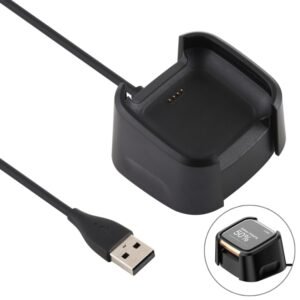 For Fitbit Versa 2 Charger Charging Dock Base Stand Holder with 1m Charging Cable