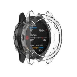 For Garmin Fenix 6 TPU Half Coverage Smart Watch Protevtice Case, For Garmin Fenix 6