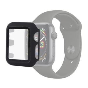 PC + Glass Protective Case For Apple Watch Series 6 / 5 / 4 / Watch SE 44mm, For Apple Watch Series 6 / 5 / 4 / Watch SE 44mm