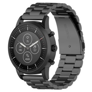 22mm Steel Wrist Strap Watch Band for Fossil Hybrid Smartwatch HR, Male Gen 4 Explorist HR / Male Sport