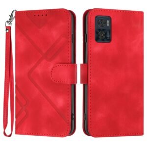 Line Pattern Skin Feel Leather Phone Case, For Motorola Moto E22, For Motorola Edge 30 Neo, For Motorola Moto G32, For Motorola Moto G42, For Motorola Moto G52, For Motorola Moto G22, For Motorola Moto E20 / E30 / E40, For Motorola Moto E7 Power