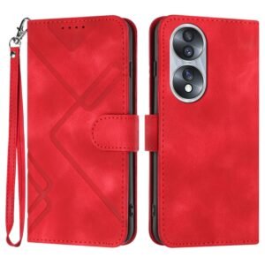 Line Pattern Skin Feel Leather Phone Case, For Honor 70, For Honor X8 4G/X30i/Play6T Pro, For Honor X7 4G/Play 30 Plus, For Honor 20S Russia /20 lite Russia, For Honor 8S, For Honor 10 Lite