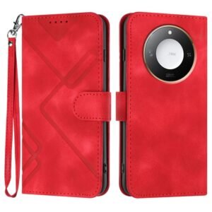 Line Pattern Skin Feel Leather Phone Case, For Honor X60 / X9c Smart, For Honor 300 Pro / Honor 300 Ultra, For Honor 300, For Honor X9c Global, For Honor Magic7 Pro, For Honor Magic7, For Honor 200, For Honor 200 Pro