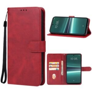 Leather Phone Case, For HTC U24 Pro