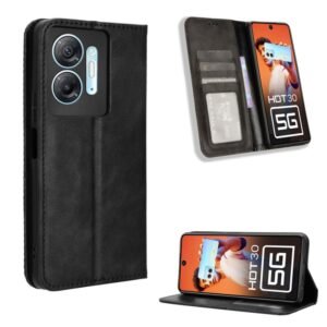 Magnetic Buckle Retro Texture Leather Phone Case, For Infinix Hot 30 5G X6832, For Infinix Smart 7 Plus, For Infinix Note 30 5G, For Infinix Smart 7 HD X6516, For Infinix Note 30i, For Infinix Note 30 Pro, For Infinix Note 30 4G, For Infinix Note 30 VIP