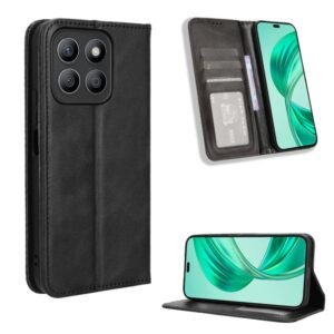 Magnetic Buckle Retro Texture Leather Phone Case, For Honor X8b 4G, For Honor Play 50 Plus, For Honor 100 Pro 5G, For Honor 100 5G, For Honor X5 Plus, For Honor X9b 5G, For Honor X6a 4G, For Honor X50, For Honor X50i Big Hole / 90 Lite...
