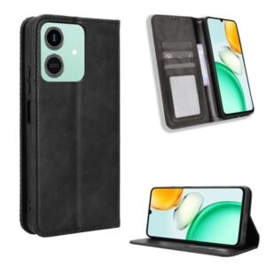 Magnetic Buckle Retro Texture Leather Phone Case, For Honor Play10 4G, For Honor X5c Plus 4G, For Honor 400 Smart 5G, For Honor X6c 4G, For Honor 400 Pro Global 160.8mm, For Honor Power 5G, For Honor 400 Lite Global, For Honor 400 Global 156.5mm...