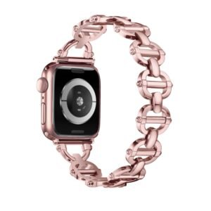 Ladder Buckle Metal Watch Band, For Apple Watch Series 10 46mm, For Apple Watch Series 10 42mm, For Apple Watch SE 2023 44mm, For Apple Watch SE 2023 40mm, For Apple Watch Ultra 2 49mm, For Apple Watch 9 45mm, For Apple Watch 9 41mm...