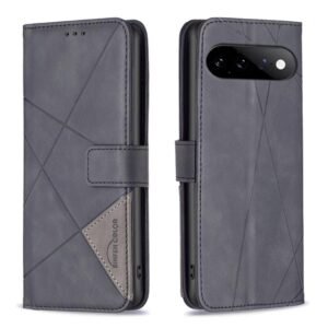 Magnetic Buckle Rhombus Texture Leather Phone Case, For Google Pixel 11 / 11 Pro, For Google Pixel 10a, For Google Pixel 9A, For Google Pixel 9 Pro, For Google Pixel 9, For Google Pixel 8a, For Google Pixel 8 Pro, For Google Pixel 8