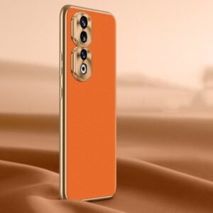Litchi Texture Genuine Leather Phone Case, For Honor 90 Pro, For Honor 90