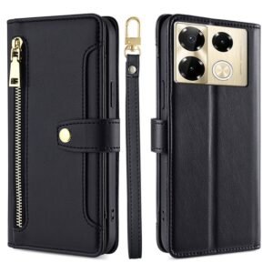 Sheep Texture Cross-body Zipper Wallet Leather Phone Case, For Infinix Note 40 Pro 4G, For Infinix Note 40 Pro 5G, For Infinix Hot 40i, For Infinix GT 10 Pro 5G, For Infinix Smart 7 HD, For Infinix Note 30 VIP 5G, For Infinix Hot 30i 4G