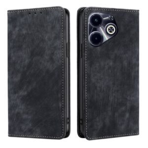 RFID Anti-theft Brush Magnetic Leather Phone Case, For Infinix Hot 40i, For Infinix Zero 30 4G, For Infinix Zero 30 5G, For For Infinix GT 10 Pro 5G, For Infinix Hot 30 Play 4G, For Infinix Note 30 5G, For Infinix Smart 7 HD, For Infinix Note 30 VIP 5G...