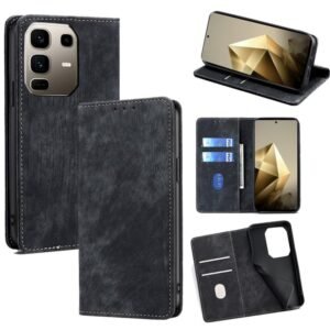 RFID Anti-theft Brush Magnetic Leather Phone Case, For Infinix Note 50 Pro+ 5G, For Infinix Note 50 4G, For Infinix Hot 50i, For Infinix Hot 50 4G, For Infinix Hot 50 5G, For Infinix Zero 40 4G, For Infinix Note 40 5G, For Infinix Note 40 Pro 4G...