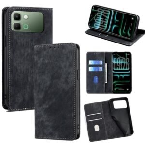RFID Anti-theft Brush Magnetic Leather Phone Case, For Infinix Note Edge 5G, For Infinix Smart 20 4G, For Infinix Note 60 5G, For Infinix Hot 60 5G, For Infinix Hot 60 Pro+ 4G, For Infinix Hot 60 Pro 4G, For Infinix Smart 10 4G, For Infinix Note 50s 5G...