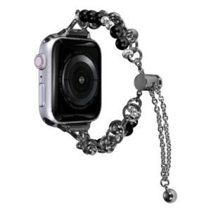Pearl Bracelet Metal Watch Band, For Apple Watch SE 40mm, For Apple Watch SE 44mm, For Apple Watch 6 40mm, For Apple Watch 6 44mm, For Apple Watch 5 44mm, For Apple Watch 5 40mm, For Apple Watch 4 44mm, For Apple Watch 4 40mm, For Apple Watch 3 38mm...