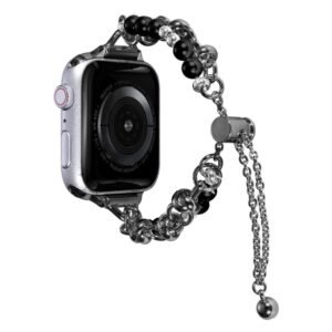 Pearl Bracelet Metal Watch Band, For Apple Watch SE 2023 44mm, For Apple Watch Ultra 49mm, For Apple Watch SE 2023 40mm, For Apple Watch 8 41mm, For Apple Watch Ultra 2 49mm, For Apple Watch 8 45mm, For Apple Watch SE 2022 40mm...
