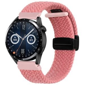 20mm Magnetic Fold Clasp Woven Watch Band, For Garmin VivoMove Trend / Luxe / Style