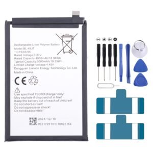 Battery Replacement, For Tecno Camon 17 Pro / Camon 18P, For Tecno Pova 2 LE7, For Tecno Camon 17 CG6 CG7, For Tecno Spark 7 / Spark 7T, For Tecno Spark 6 Air / Pouvoir 4 Pro, For Tecno Spark 6 / Camon 16, For Tecno Pop 4 / Camon 15...