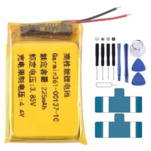 Battery Replacement, For Garmin venu 2S 361-00137-10 225mAh, For Garmin Approach S60 361-00097-00 300mAh, For Garmin Fenix 6X / 6X Pro 361-00126-00 455mAh, For Garmin Fenix 5X / 5X Plus 361-00098-00 500mAh, For Garmin Fenix 5S / 5S Plus 361-00096-00 28...