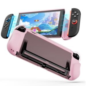 XDcase Transparent Armor Soft-Touch TPU Protective Case with Front Cover, For Nintendo Switch 2
