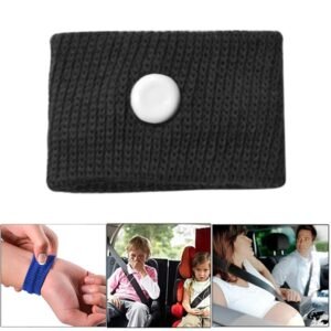 Physical Method Carsickness Prevention Antiemetic Polyester Wristband, One Pair, Orange, Pink, Green, Grey, Blue, Red, White, Yellow, Black