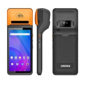 UNIWA V4P 2D QR Code Scanning Edition, 6 inch NFC Android 13 Smart Handheld POS Phone with Thermal Printer, 3GB+16GB, Unisoc SC9863a Octa Core, Network: 4G, V4P 2D QR Code Scanning Edition