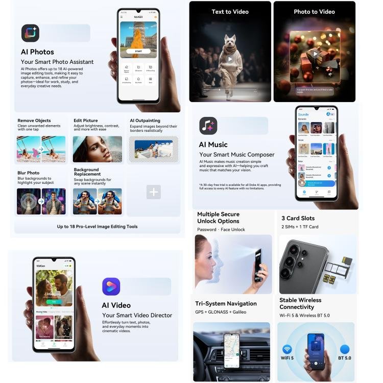 Blackview WAVE 10C, 4GB+32GB, 6.88 inch Android 16 Unisoc UMS312 / T310 Octa Core, Network: 4G, OTG, WAVE 10C, 4GB+32GB - Image 14
