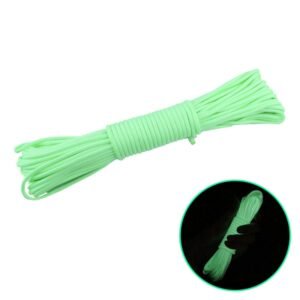 20m 9-Core Nylon+Polyester Full-light Outdoor Camping Tent Rescue Bundled Fluorescent Climbing Rope, 20m Green, 20m Blue, 20m White, 20m Yellow, 20m Orange, 20m Pink