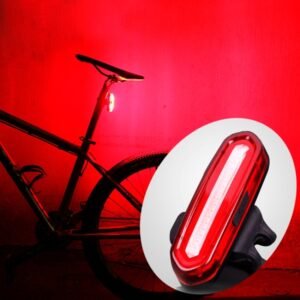 AQY-096 IPX4 Detachable USB Rechargeable Single Color LED Bike Taillight, (Red, White