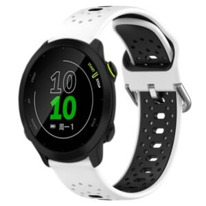 20mm Breathable Two-Color Silicone Watch Band, For Garmin Forerunner 158, For Garmin Forerunner 55, For Garmin Venu