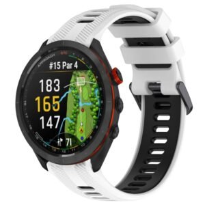Sports Two-Color Silicone Watch Band, For Garmin Approach S70 47mm, For Garmin Forerunner 965, For Garmin Instinct Crossover, For Garmin Forerunner 955