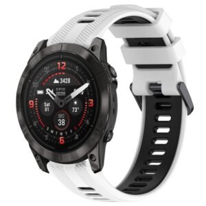 Sports Two-Color Silicone Watch Band, For Garmin EPIX Pro 47mm, For Garmin Fenix 7 Pro, For Garmin Approach S60, For Garmin Forerunner 935
