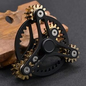 Three Gear Linkage Pure Copper Fidget Spinner Decompression Toy, Three Gear Updated Version(Black), Three Gear Updated Version(Silver), Three Gear(Black), Three Gear(Silver)