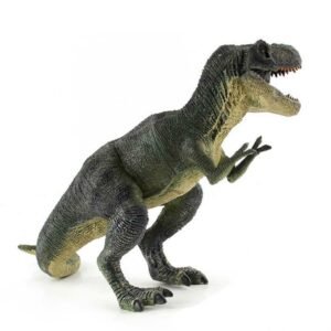 Simulation Animal Dinosaur World Static Toy Models, Green Tyrannosaurus, Brown Tyrannosaurus, Brown Red Parasaurus, Yellow Green Parasaurus, Yellow Spinosaurus, Styracosaurus, Plesiosaurus, Brachiosaurus, 6 PCS Amagarone, 6 PCS Tyrannosaurus...